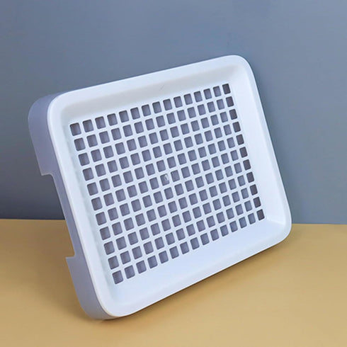 DEFKIYT Rabbit Potty Training Litter Box, Guinea Pig Litter Box Detachable Plastic Rabbit Potty Tray Hamster Toilet Box