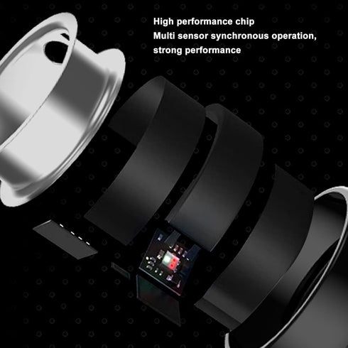 Smart Ring Health Monitor | Fitness Sleep Heart Rate, Step Counting, IP68 Waterproof Smart Health Ring for Men Women,