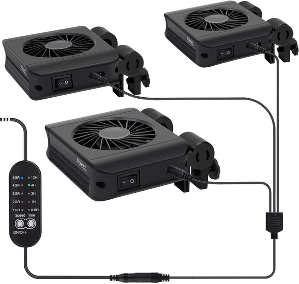 hygger Aquarium Chillers Fan - Quiet Cooling Fan Equipment with Adjustable Speed Controller for Freshwater & Saltwater