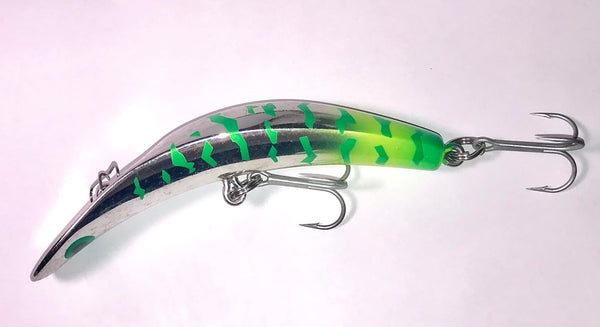 Salmon Plug: uv Green Tiger