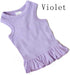 Pet Clothes Small Dog Blank Color Sport Dress T-Shirts Tanks for Female Dogs, 100% Cotton (XS, Violet)