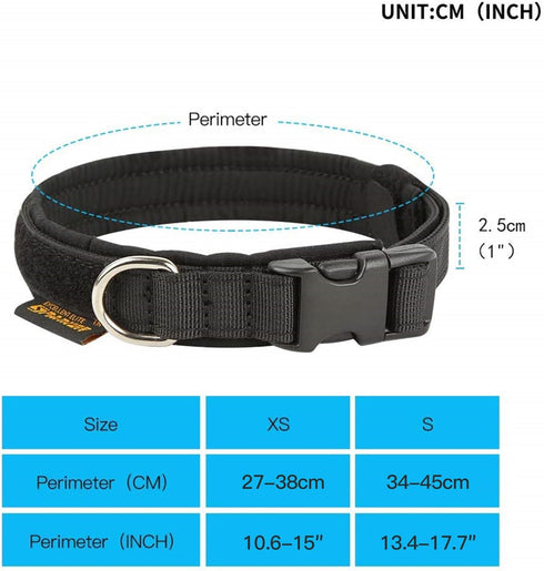 EXCELLENT ELITE SPANKER Adjustable Nylon Puppy Dog Collar, Soft Padded Heavy Duty Quick-Release Buckle for Small Medium