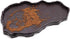 Reptile Food and Water Bowl Dish Reptile Food Dish Large Tortoise Water Bowl for Turtle Lizard Snake Gecko Ball Python (Brown)