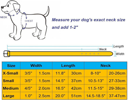 Spiked Studded Padded Leather Pet Collars for Cats and Dogs, Adjustable for Small Medium Large Dogs, 14.5"-18.5" Neck,