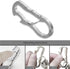 Idakekiy Dual Carabiner Keychain Multi Tool with Key Chain Bottle Opener