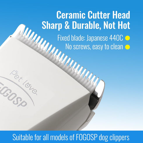 4FC Blade Dog Grooming Clippers Replacement Blades - Compatible P70 Detachable Ceramic & Stainless Steel Blade