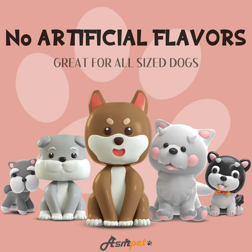 Dogs6pcs ASMPET Dog Treats Bones, Chicken Wrapped Rawhide Sweet Potato Sticks for Small Medium Large