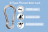 Olivia & Oliver Stainless Steel Carabiner - Heavy Duty Spring Snap Hook Keychain Clip for Fitness, Camping, Hiking