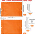 18.9x13.8 Inch GORGECRAFT Camping Chair Replacement Fabric High Back Camping Chair Cover Coral Waterproof Collapsible