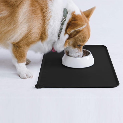AUDWUD Silicone Waterproof Pet Feeding Mats, Anti-Slip Dog Mat for Food and Water