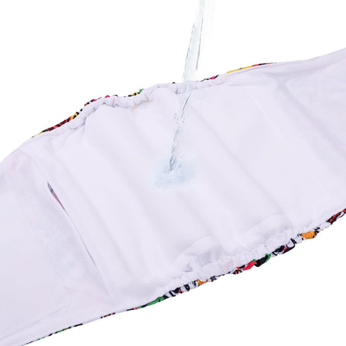 3pcs Pack DM55M CuteBone Dog Diapers Male Washable Belly Band for Male Dogs Wraps Black a