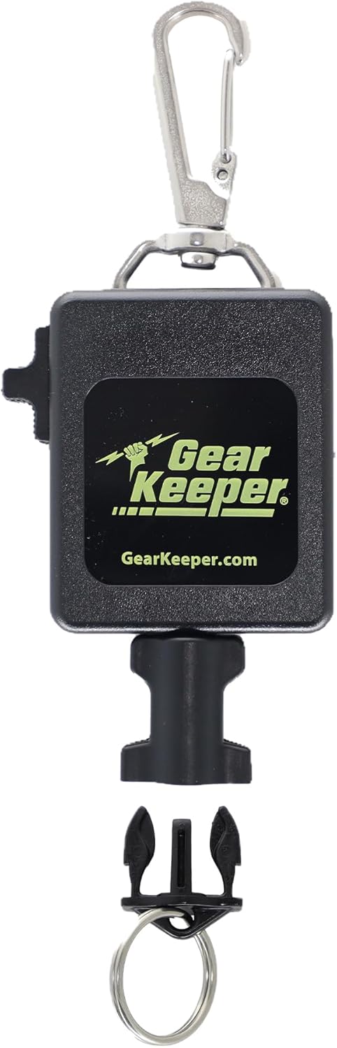 Gear Keeper Scuba Diving Console Retractor with Brass Bolt Clip, RT4 & RT3 Series