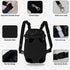 FEimaX Dog Carrier Backpack - Adjustable Hands-Free Travel Bag for Small Medium Dogs and Cats (Small, Black)