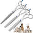 Fenice Professional 7/7.5/8 Pet Grooming Scissors - Thinning Cutting Shears for Dogs/Cats with 70-80% Thinning Rate