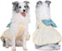 FLAdorepet Large Dog Princess Dress, Christmas Holiday Wedding Costume for Extra Large Dogs, Soft Summer Vest (White,