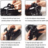 UltAlt 2 Pack Bike Seat Clamp Replacement Bike Saddle Mount Bracket Holder Bike Seat Post Clamps for Standard Rail