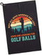 Not All Who Wander are Lost Microfiber Golf Towel - Funny Gift for Golf Lovers, Men Women, Dad Mom