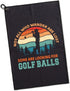 Not All Who Wander are Lost Microfiber Golf Towel - Funny Gift for Golf Lovers, Men Women, Dad Mom