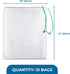 SunGrow Media Filter Bags - 10 Pcs White Mesh Nylon Pouch for Aquarium Active Carbon & Bio Rings