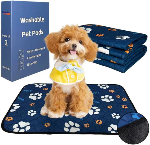 Soutng Holden Washable Dog Pee Pads, Waterproof Training Mat, Non-Slip Super Absorbent Whelping Pad