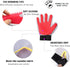 Marchul Pet Grooming Gloves, Cat Dog Hair Remover Glove Brush, 1 Pair for Long & Short Hair, Horse Grooming