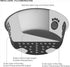 PetRageous 13097 Fiji Stainless Steel Non-Slip Dog Bowl 1.75-Cup Capacity, 5.5-inch Diameter, Light Grey and Black
