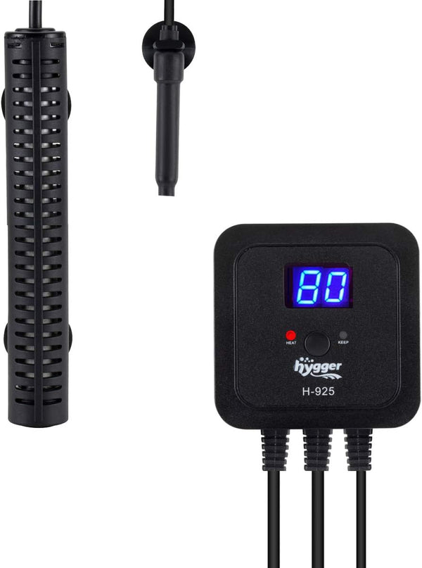 hygger 200 Watt Aquarium Heater with LED Digital Temperature Controller, Submersible Fish