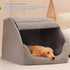 BXEBUI 30D Cozy Extra Large Dog Bed House, Memory Sponge, Dog House Indoor, Plush Dog Cave Bed Crate Cushion