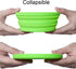 Silicone Expandable Collapsible Bowl - Travel Camping Hiking Bowl (Green(S))