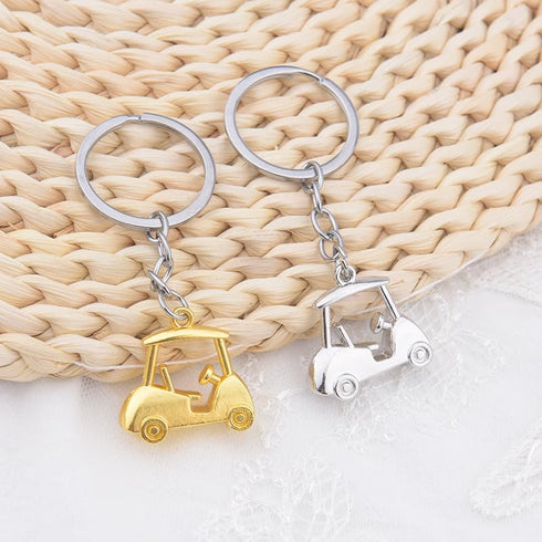 Golf Cart Charm Keychain for Brother Sister, Golf Player Gifts for Son Daughter Birthday Gifts