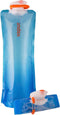 Vapur Flexible, Collapsible Wide Mouth Anti-Bottle with Detachable Carabiner, 50 Ounce, Translucent Blue, Pack of 1