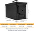 GUGULUZA Metal Ammo Can .50 Cal, Lockable Waterproof & Airtight Ammo Storage Case for Shotgun, Rifles, Pistols