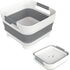 MontNorth 2.4 Gal Collapsbile Wash Basin with Drian Plug,9L Dish Pan for