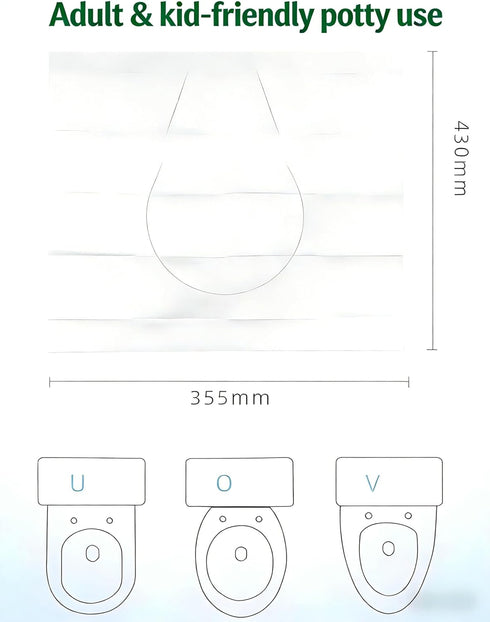 YOFAN (20) Disposable Toilet Seat Covers, Flushable Travel Disposable Toilet Seat Covers for Adults Kids Potty
