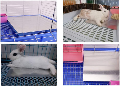 Rabbits Cooling Mat, Self Cooling Mat Pad for Hamster Guinea Pig Chinchilla Bunny Kitten Cat and Other Small Animals, Pet Cool Plate Ice Bed, Rapid Cooling - Perfect for Hot Summer Weather, M