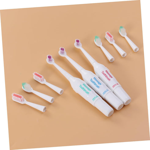 VANZACK 3pc Professional Electric Toothbrush for Pets Portable Random Color and Gums Durable Acoustic Cleaning for All
