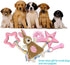 Puppy Toys for Teething - Chew Toys for Small Dogs, Crinkle Dog Toys, Pink, 5-Pack