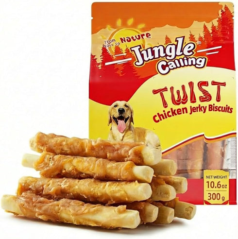 Jungle Calling Chicken Biscuits Dog Treats, Rawhide Free Soft Chewy Treats for