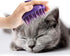 Cat Brush with Soft Rubber Pins, Washable Silicone Pet Grooming Brush for Indoor Cats, Removes Hair Mats and Loose Fur