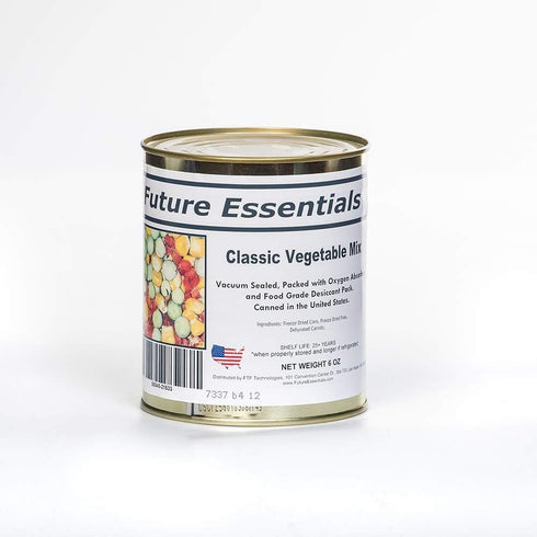 Freeze Dried Classic Vegetable Mix Corn Peas Carrot 25 Year Shelf Life