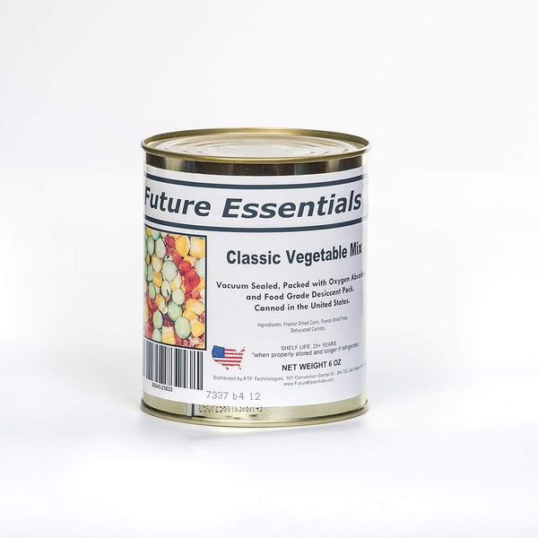 Freeze Dried Classic Vegetable Mix Corn Peas Carrot 25 Year Shelf Life