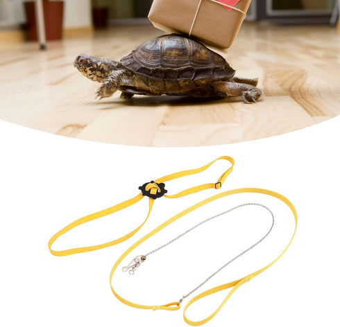 Harness Leash for Small Pets - Pet Tortoise Leash Walking Rope for Outdoor Training, Available in Yellow.