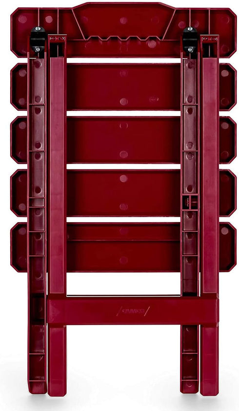 51684 Camco Red Regular Adirondack Portable Outdoor Folding Side Table, Perfect for The Beach, Camping, Picnics