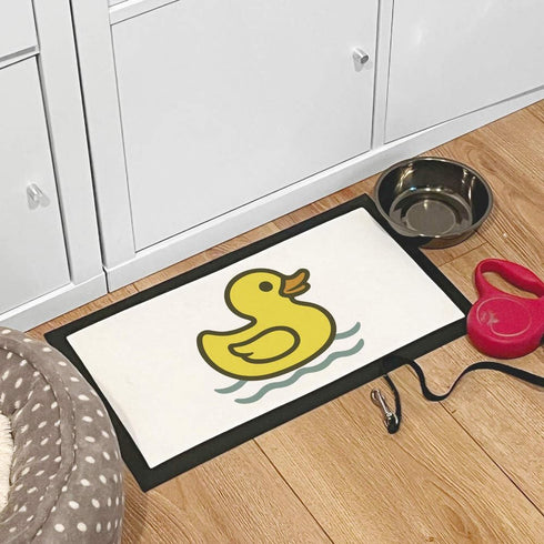 Azeeda (PM00032304) 'Bath Toy Duck' Pet Feeding Mat