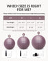 Trideer Exercise Ball Yoga Ball,Office Seating & Balance Ball Chair, Stability Ball for Pilates, Physical Therapy,Core