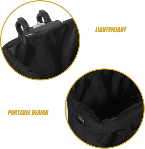 1 Set 11lb/5kg Kisangel Cycling Pet Basket Bag: Foldable Dog Carrier for Bikes - Front Handlebar Bicycle Bag