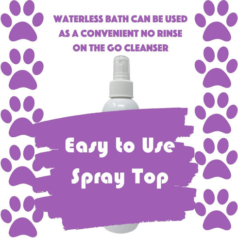 Natural Waterless Bath Spray for Dogs, Calming Lavender, 8oz
