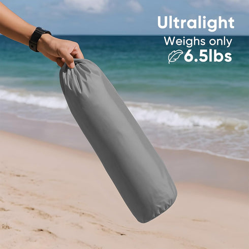 Sekey Portable Beach Chair, Lightweight Camping Chair with Carry Bag, Low Folding Beach Chair for Adults, Compact