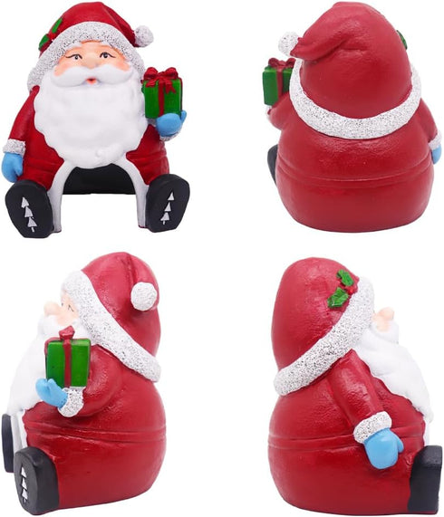 Santa Claus with Gifts Aquarium Ornament, Christmas Fish Tank Decorations for Betta