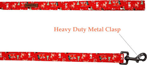 Lionheart glory Christmas Dog Leash Strong Durable Dog Leashes with Soft Comfortable Handle for Small Girl or Boy Dogs Christmas Beer Dog Leash